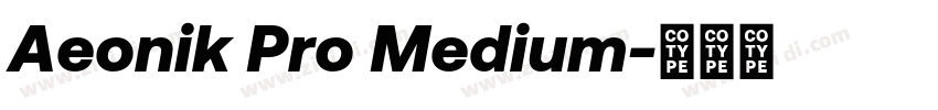 Aeonik Pro Medium字体转换